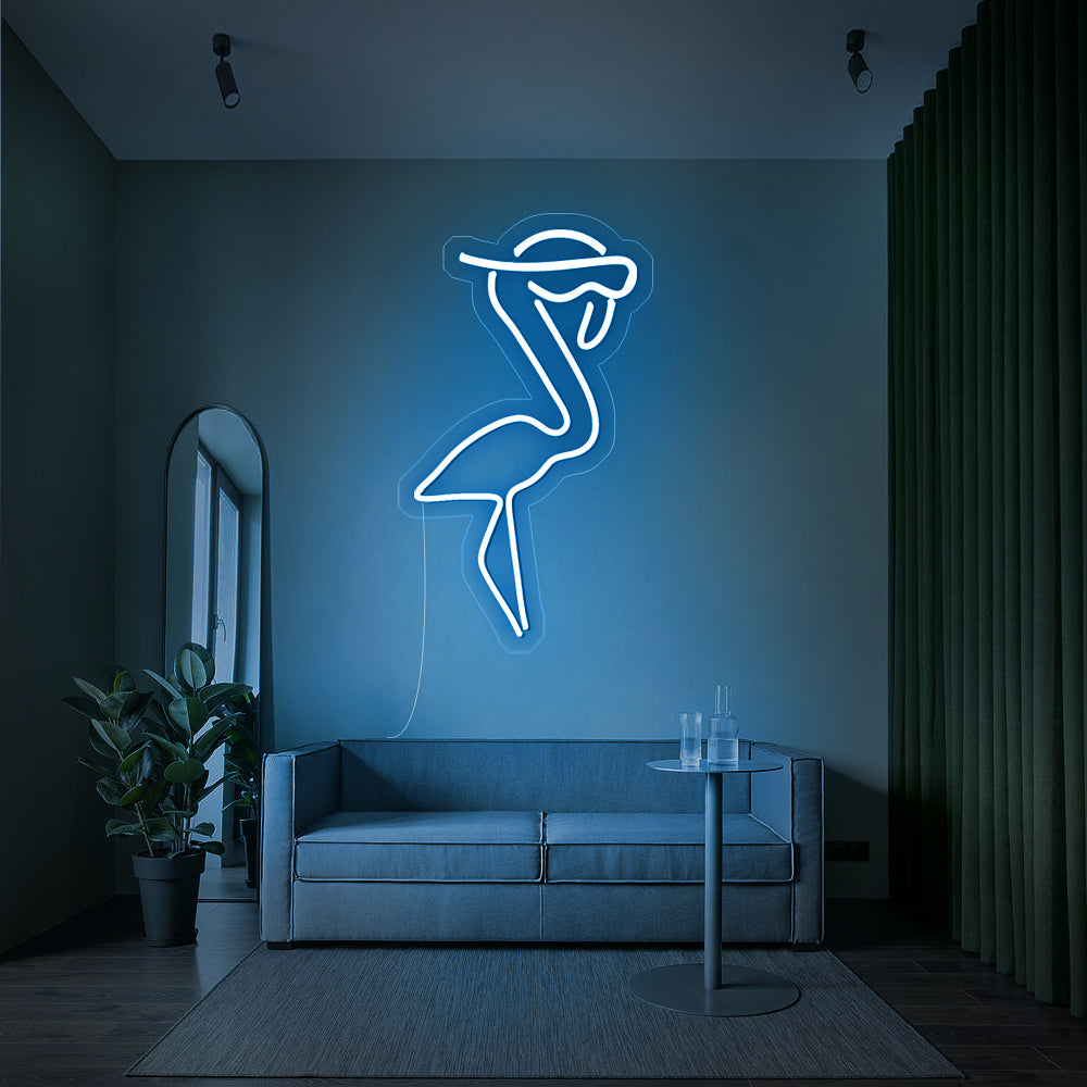 Blue Cool Sign Cool Flamingo Neon Sign – Neonify